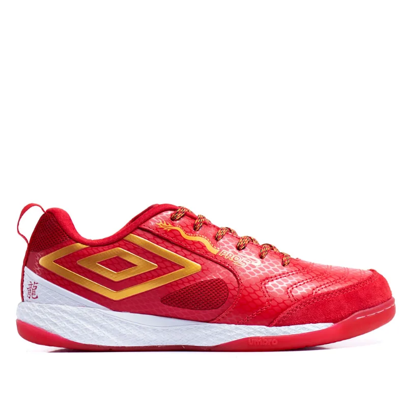 Chuteira Futsal Umbro Pro 5 Bump Dragon Year Vermelho - 39