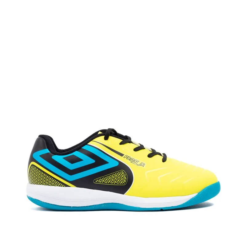 Chuteira Futsal Infantil Umbro Pro 5 Jr Amarelo/azul - 36
