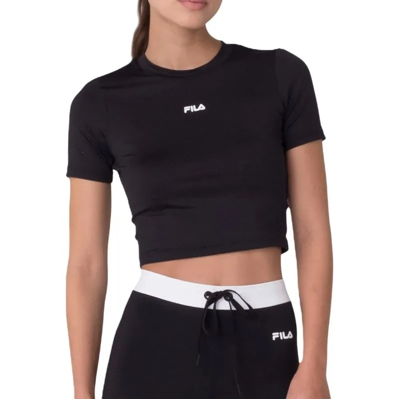 Camiseta Fila M/C Cropped Essential Feminina F12AT00890-160 G / PRETO