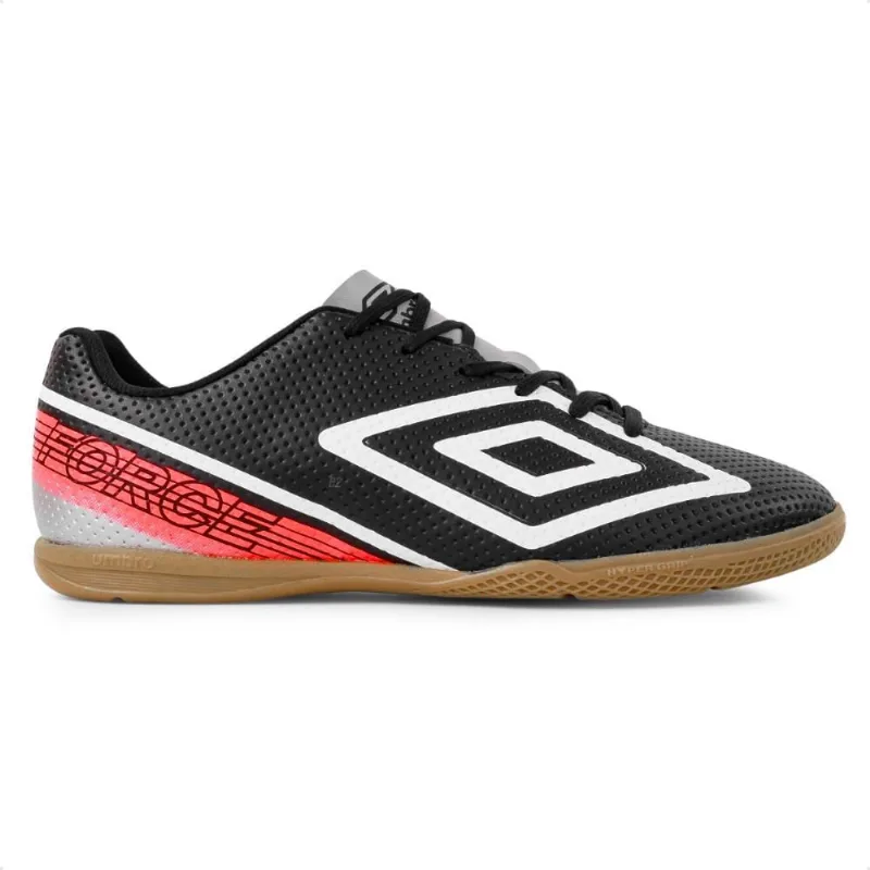 Chuteira Futsal Umbro Force Masculina 42 / Preto / Coral
