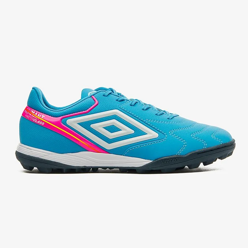 BOTIN SINTETICO UMBRO ADAMANT MASTER CLASS CLUB - AZUL/GRIS/ROSA - 38