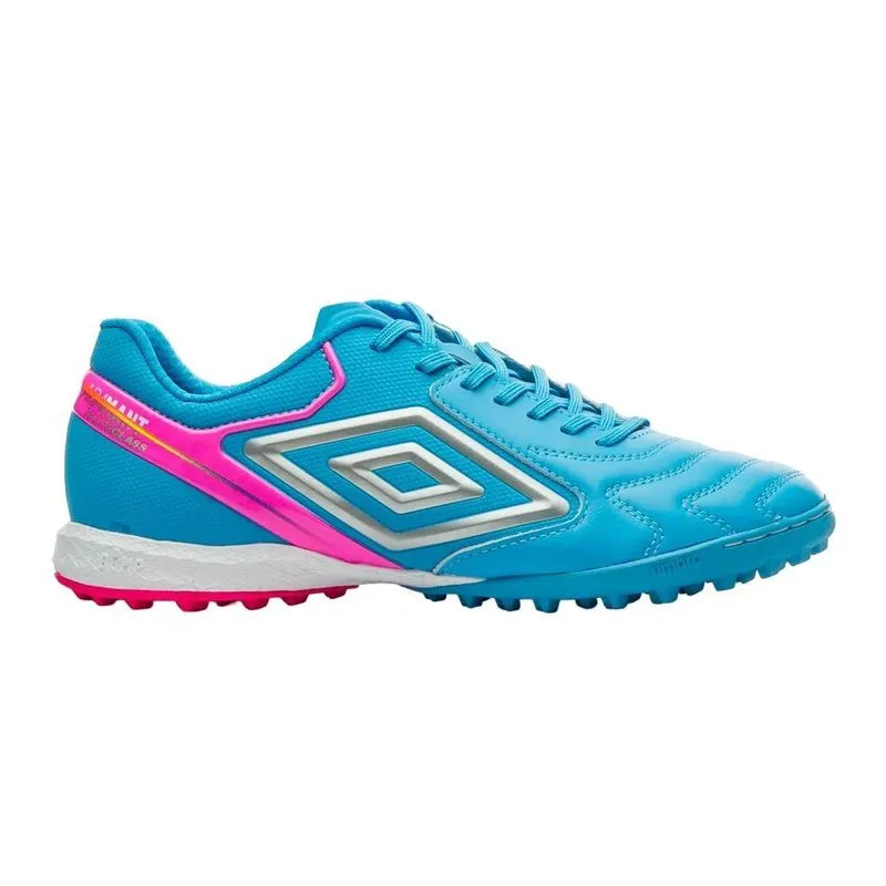 Chuteira Umbro Society Adamant Master Premier U03FB00242-380 41 / Azul-Rosa