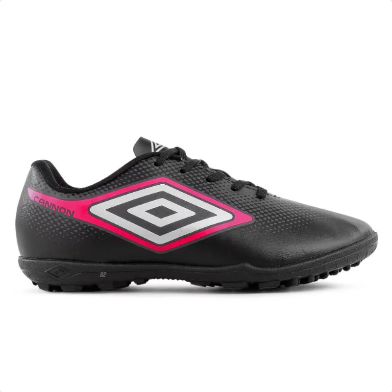 Chuteira Society Umbro Cannon Jr Infantil 32 / Preto / Cinza