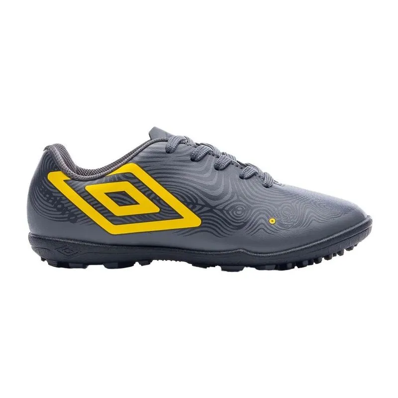 Chuteira Infantil Umbro Society Orbit Jr U07FB00179-861 30 / Cinza-Amarelo