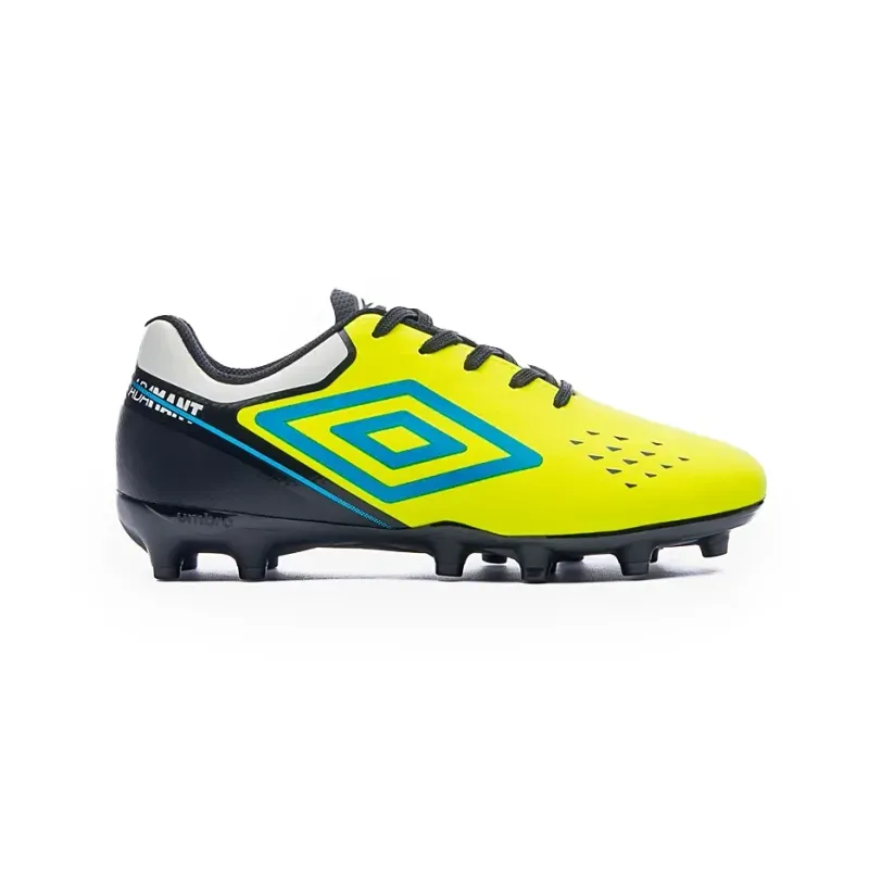 Chuteira Umbro Campo Adamant Top Limão Infantil LIMAO/PRETO/AZUL - 29