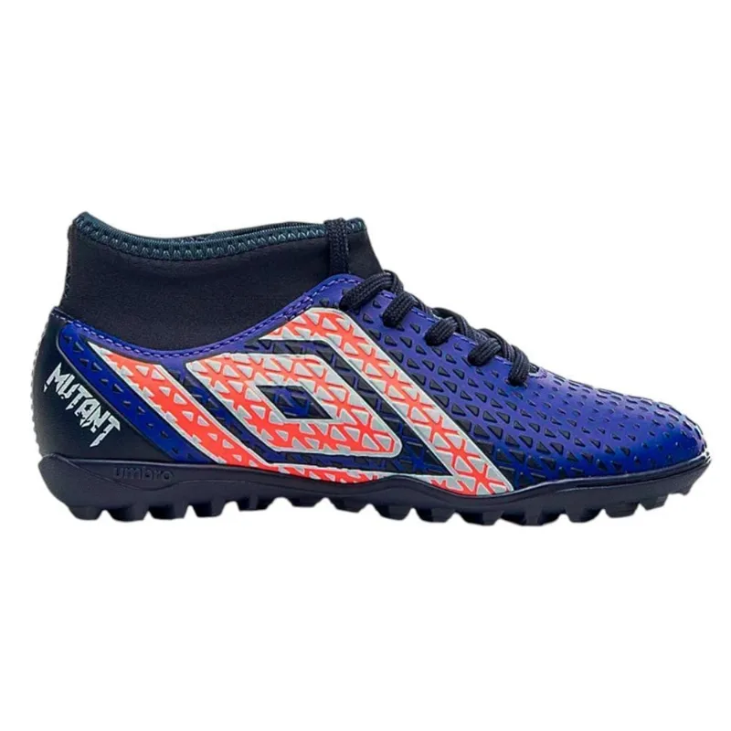 Chuteira Society Umbro Mutant Infantil 34 / Azul