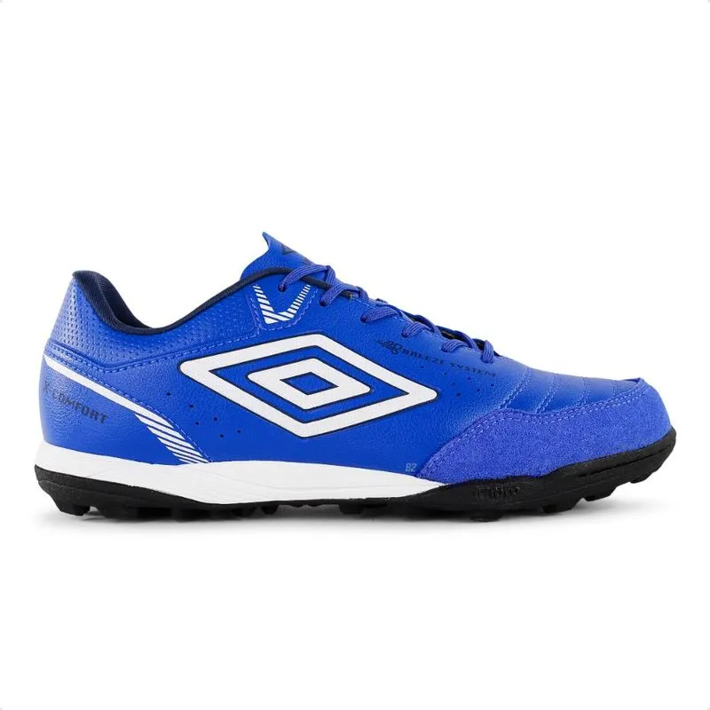Chuteira Society Umbro X-Comfort Masculina 45 / azul-branca