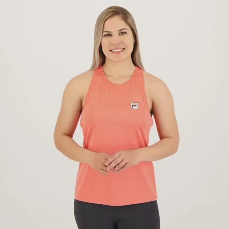 Regata Fila Tennis Basic Feminino Laranja Coral P