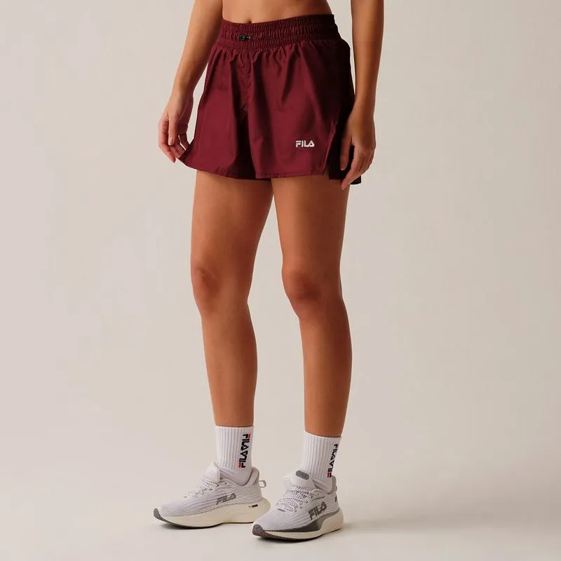 SHORTS MUJER FILA ESSENTIAL ACTIVE - VINO - L