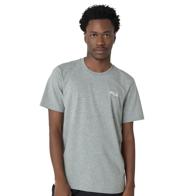 Camiseta Masculina Fila Classic Cinza/Branco - GG