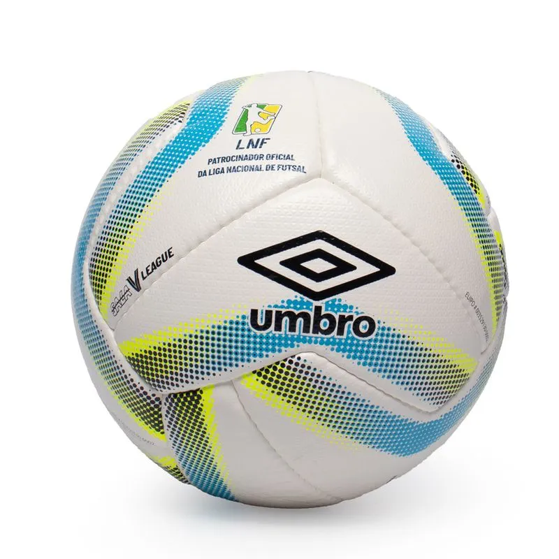 Bola Futsal Umbro Sala V League Gomos Costurados Branco/Azul - U
