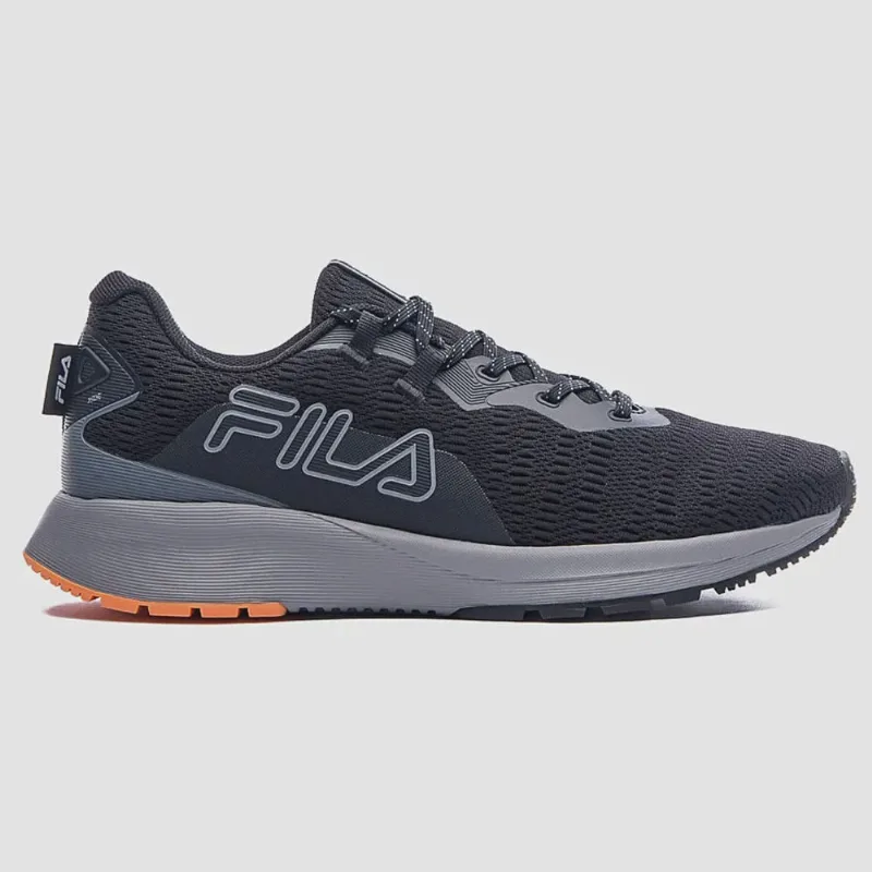Tênis Esportivo Masculino Ride Preto Cinza Tangerina Fila F01TR00026-6337