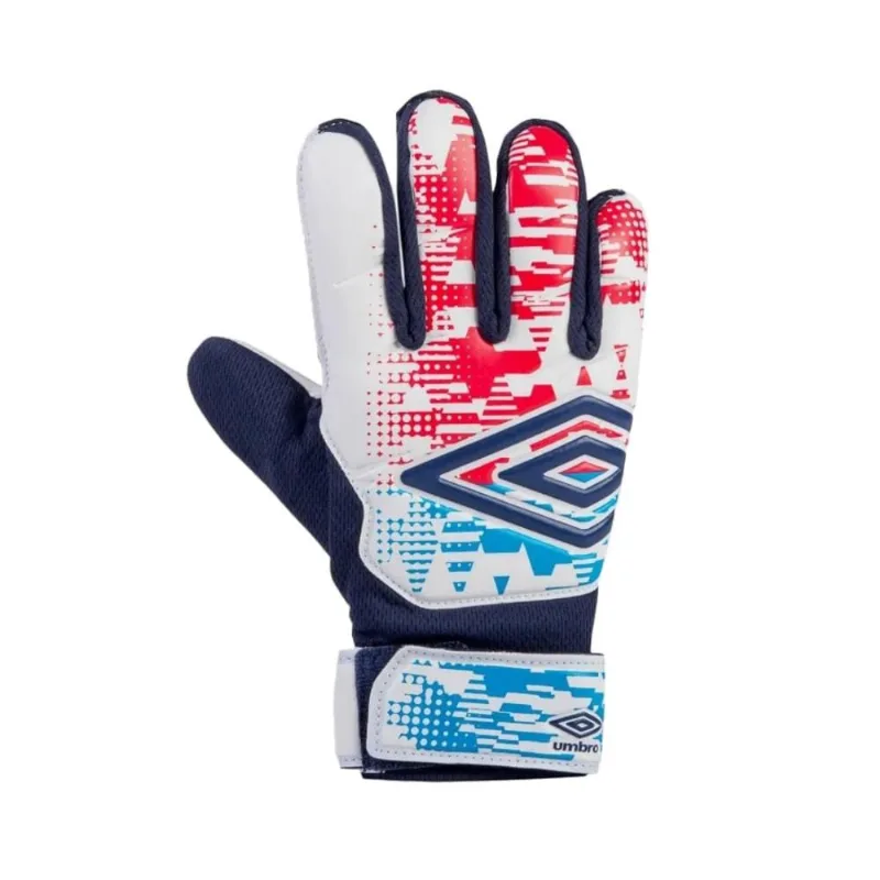 Luva de Goleiro Umbro Formation Campo Infantil 4 / Branco e Azul