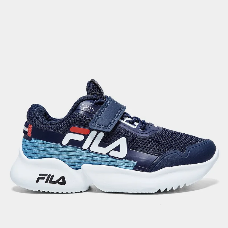 Tênis Infantil Fila Split Vlc - Unissex - Marinho+Azul