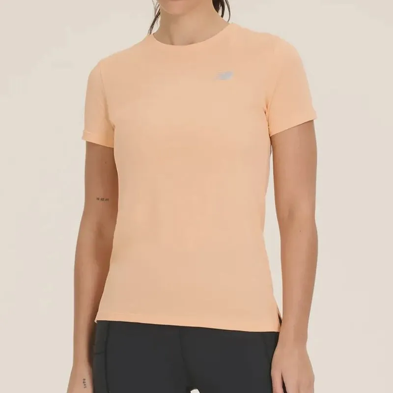 Camiseta Baby look New Balance Sport Feminina Laranja