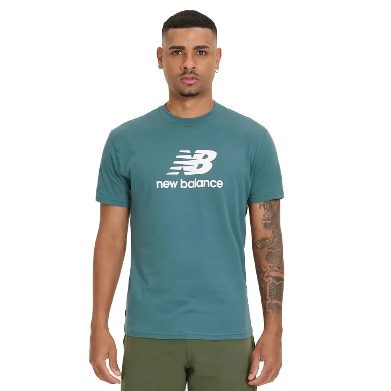 Camiseta Masculina New Balance Essentials Verde - G