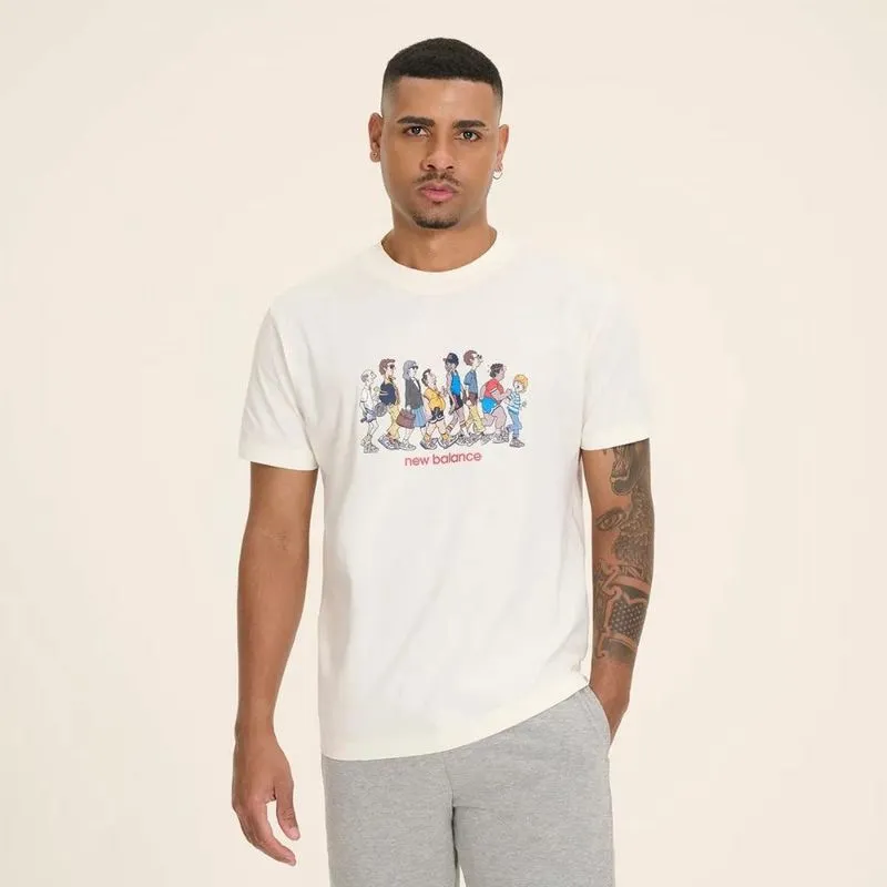Camiseta New Balance Archive Walk Off White Masculino