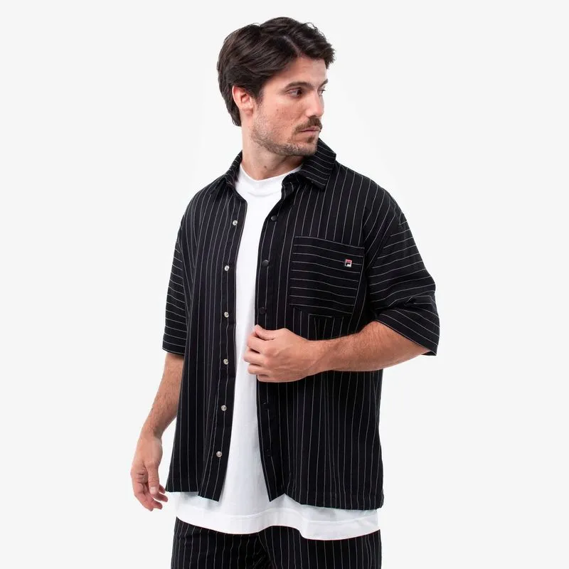 CAMISETA HOMBRE FILA OVER UC PINSTRIPE - RISCA DE GIZ - M