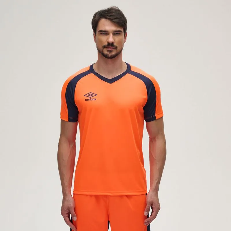 CAMISETA PERSONALIZADA MASCULINO UMBRO RAPTOR CAMISETA MASCULINO PERSONALIZADA UMBRO RAPTOR - NARANJA/MARINO - S