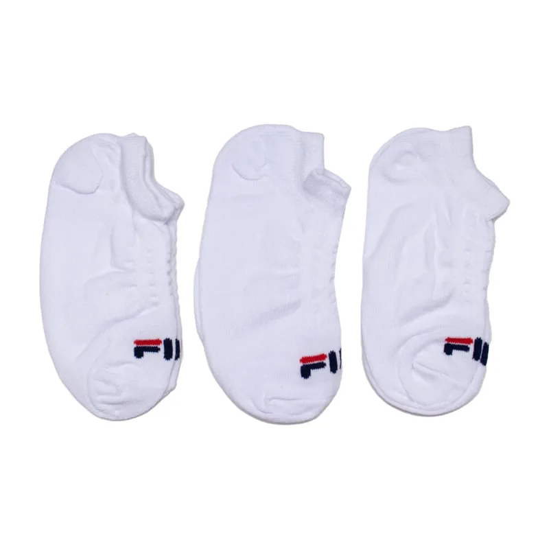 Kit c/ 3 Meias Unissex Fila Cano Curto Branco - G