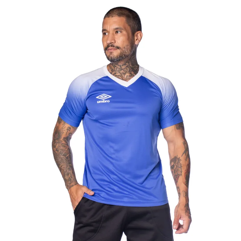 Camiseta Masculina Umbro Baller Degradê Azul/Branco - M