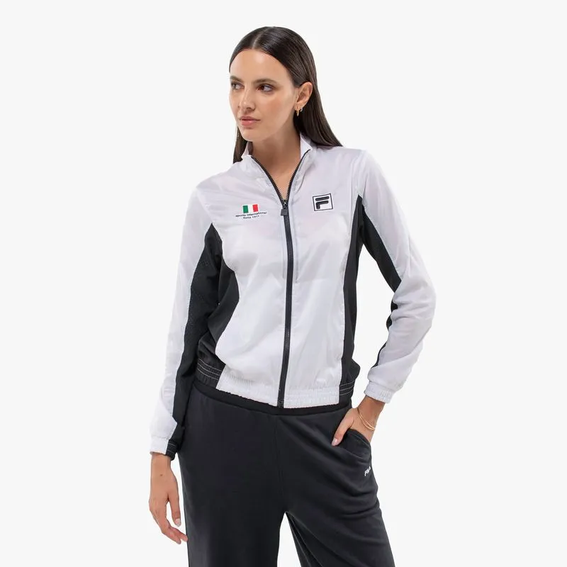 CAMPERA MUJER FILA SPORTS INTERNATIONAL - BLANCO/NEGRO - L