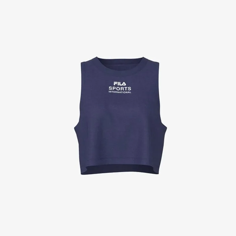 Regata Fila Comfort Smart Cotton Feminino Azul Carbono