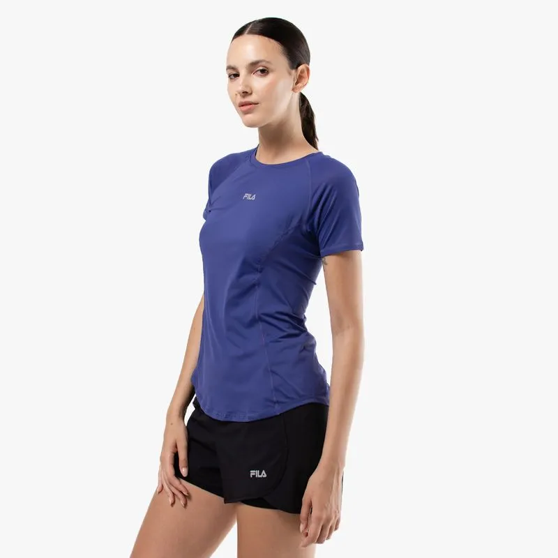 REMERA MUJER FILA RACER - AZUL CARBONO - XL
