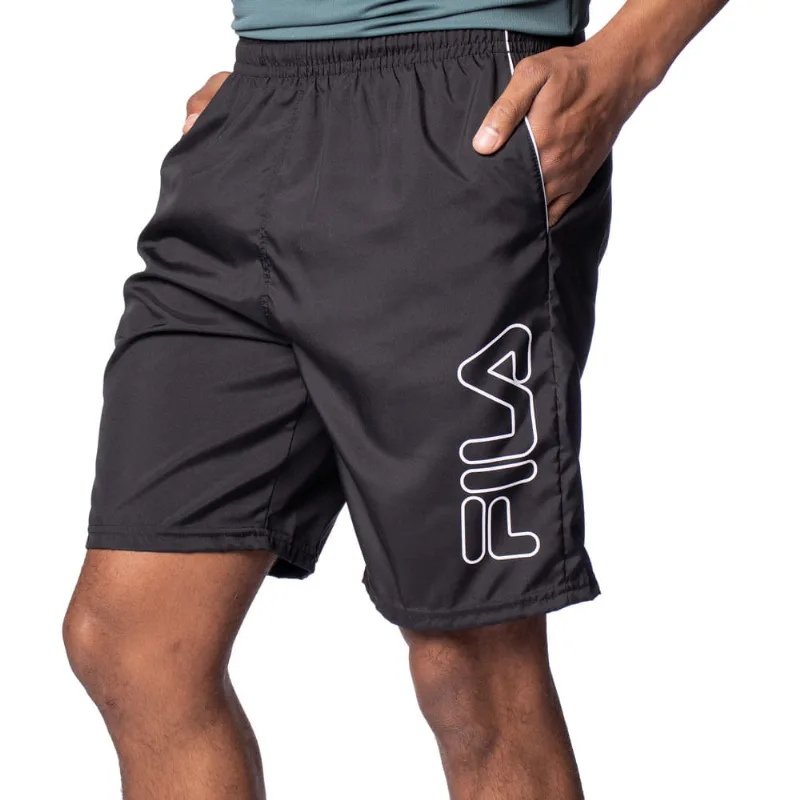 Bermuda Masculina Fila Train 7,5 Preto/branco - M