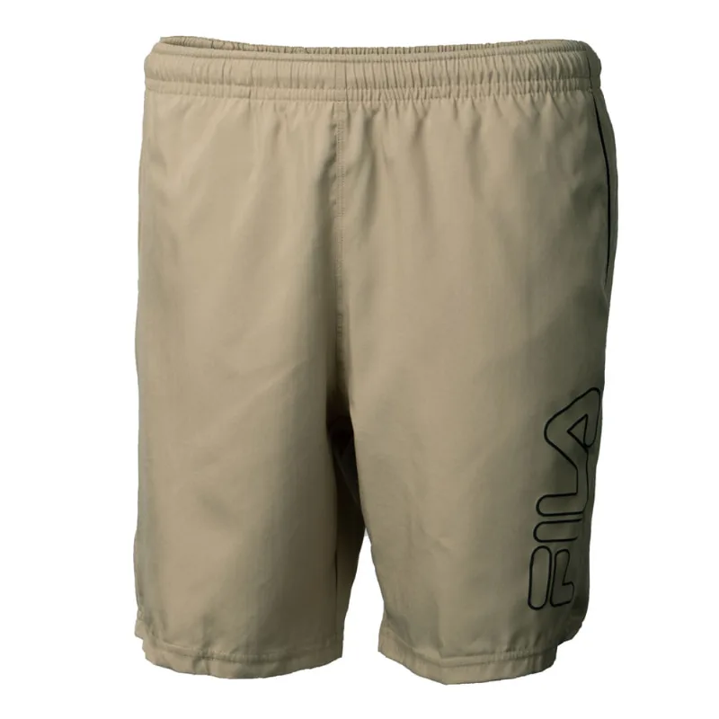 Bermuda Masculina Fila Train Cós Ajustável Areia/Preto - M