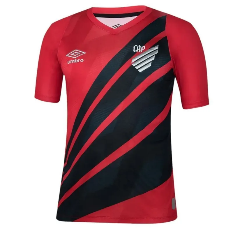 Camisa Umbro Athletico Paranaense I 2024/25 Masculina 3GG / Vermelho e Preto