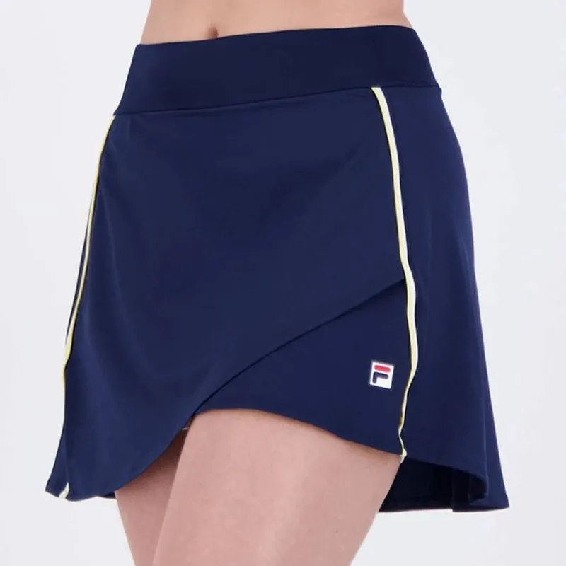 Saia Shorts Fila Backspin Wrap Feminino Marinho
