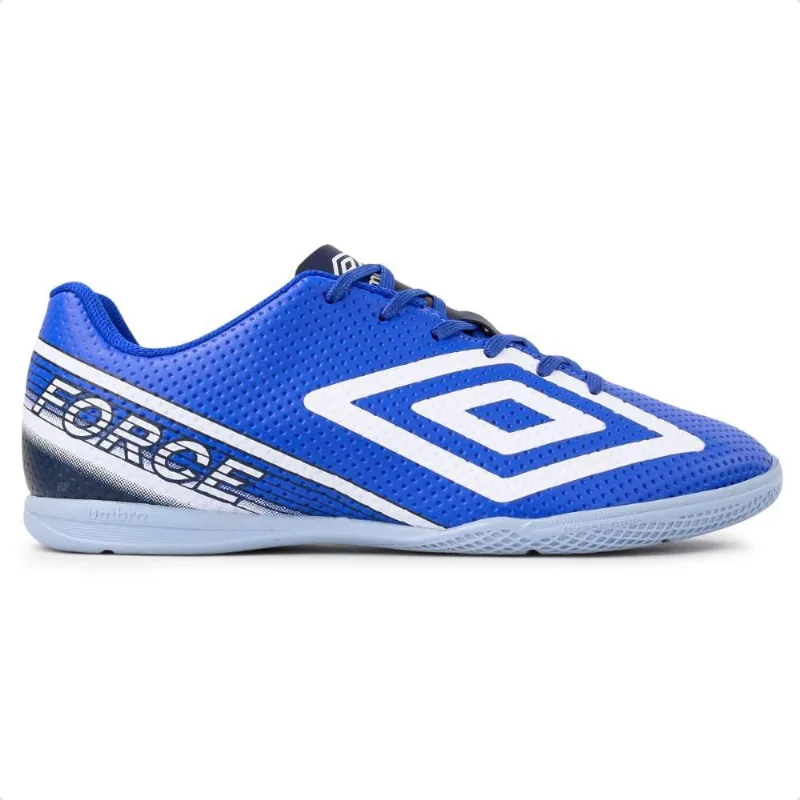 Chuteira Futsal Umbro Force Masculina 41 / Azul / Branco