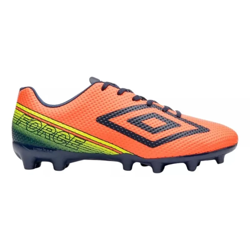 Chuteira Umbro Campo Force Laranja E Marinho