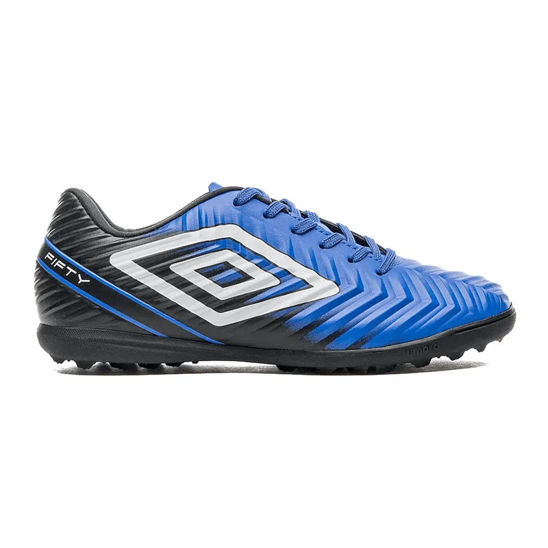 Chuteira de Society Umbro Fifty Unissex Azul 38