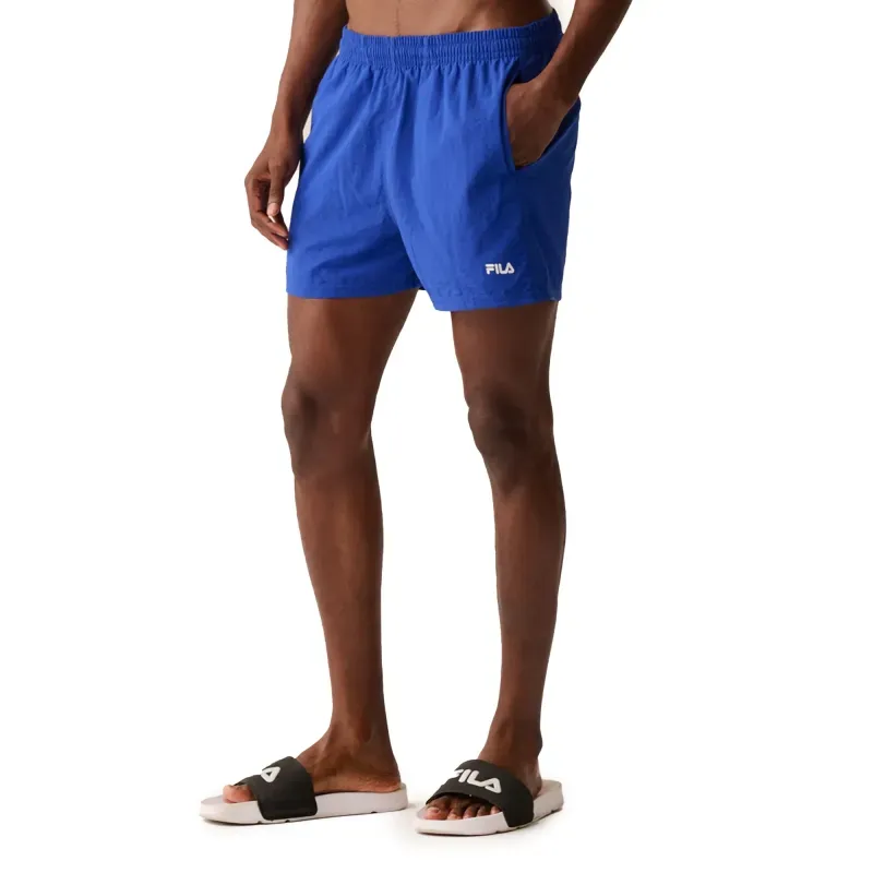 Shorts Fila Essential 4" Masculino Azul AZUL ROYAL/BRANCO - M