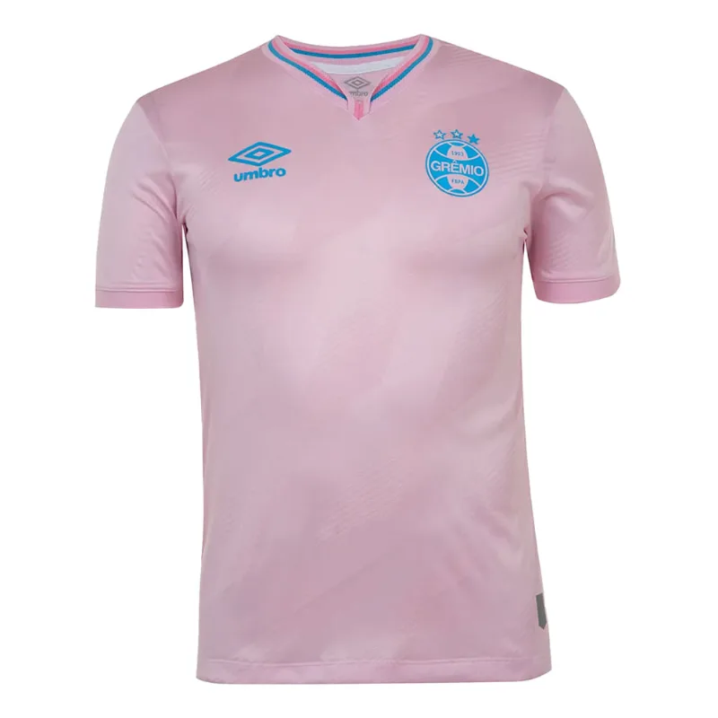 Camisa Masculina Umbro Grêmio Outubro Rosa 2024 Rosa - G