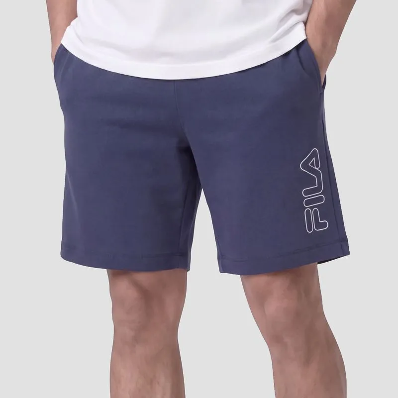 BERMUDA MASCULINA FILA OUTLINE LIGHT - DENIM MARINO/BLANCO - M