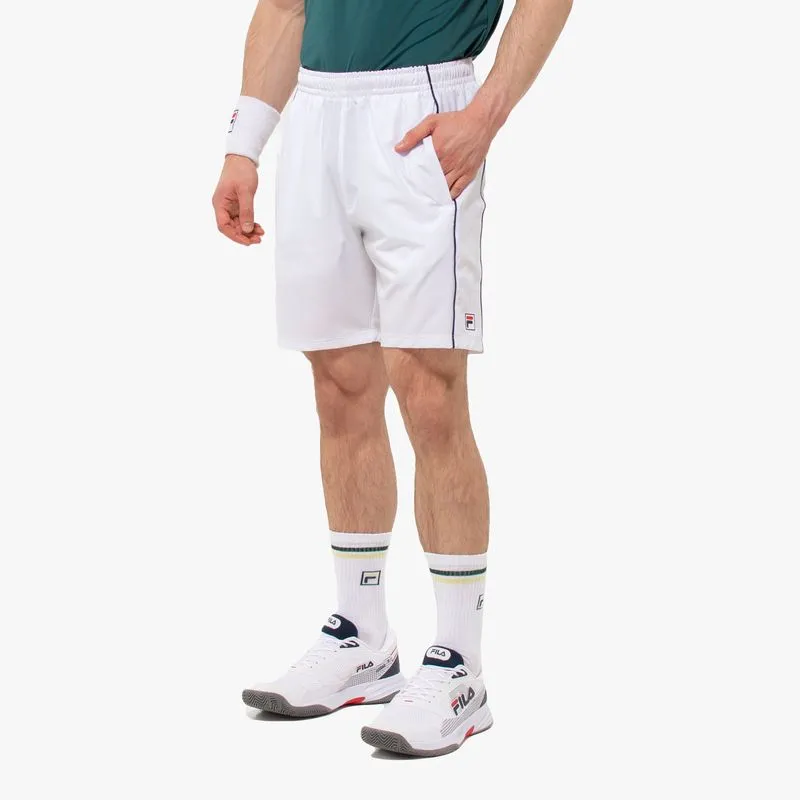 BERMUDA HOMBRE FILA MATCH - BLANCO/MARINO - M