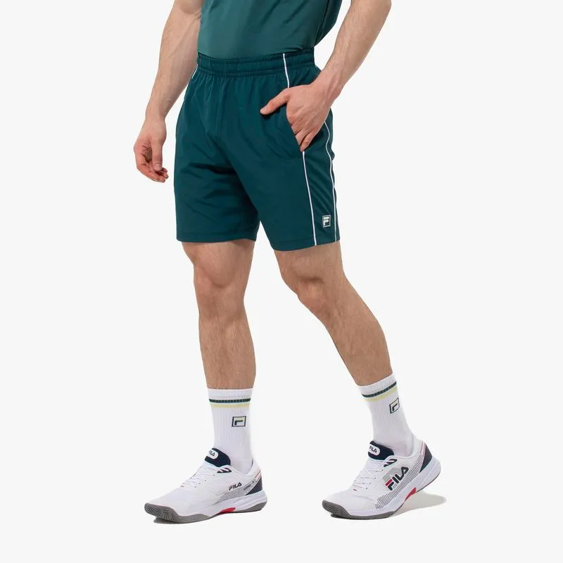 BERMUDA HOMBRE FILA MATCH - VERDE/BLANCO - L