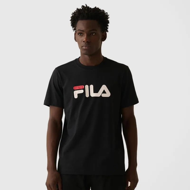 REMERA HOMBRE FILA REGULAR LETTER PREMIUM IV - NEGRO - XL