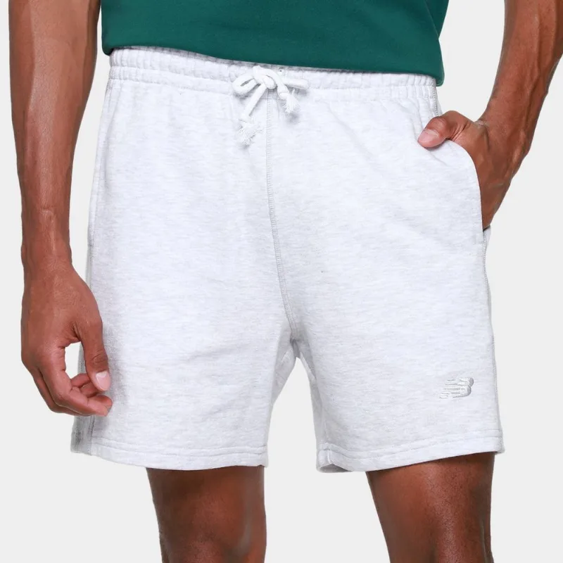 Shorts New Balance Athletics Masculino - Masculino - Cinza Claro