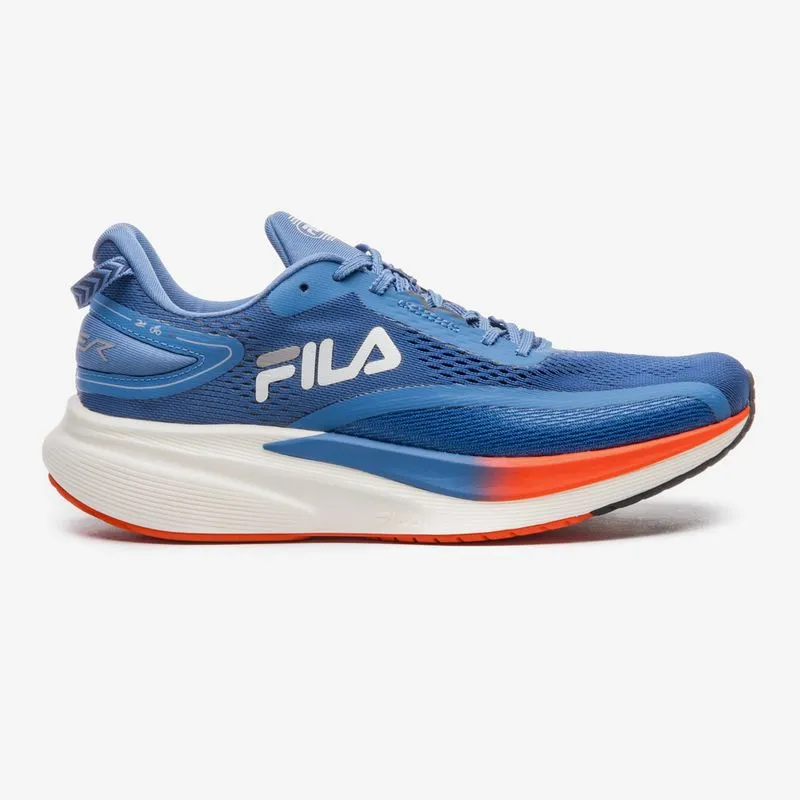 ZAPATILLA FILA RACER T2 XTREME MASCULINO - AZUL MORADO/NARANJA/GRIS CLARO - 39