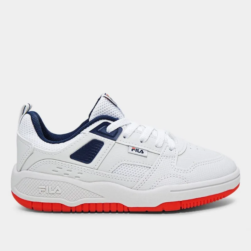 Tênis Infantil Fila Corda - Unissex - Branco+Marinho
