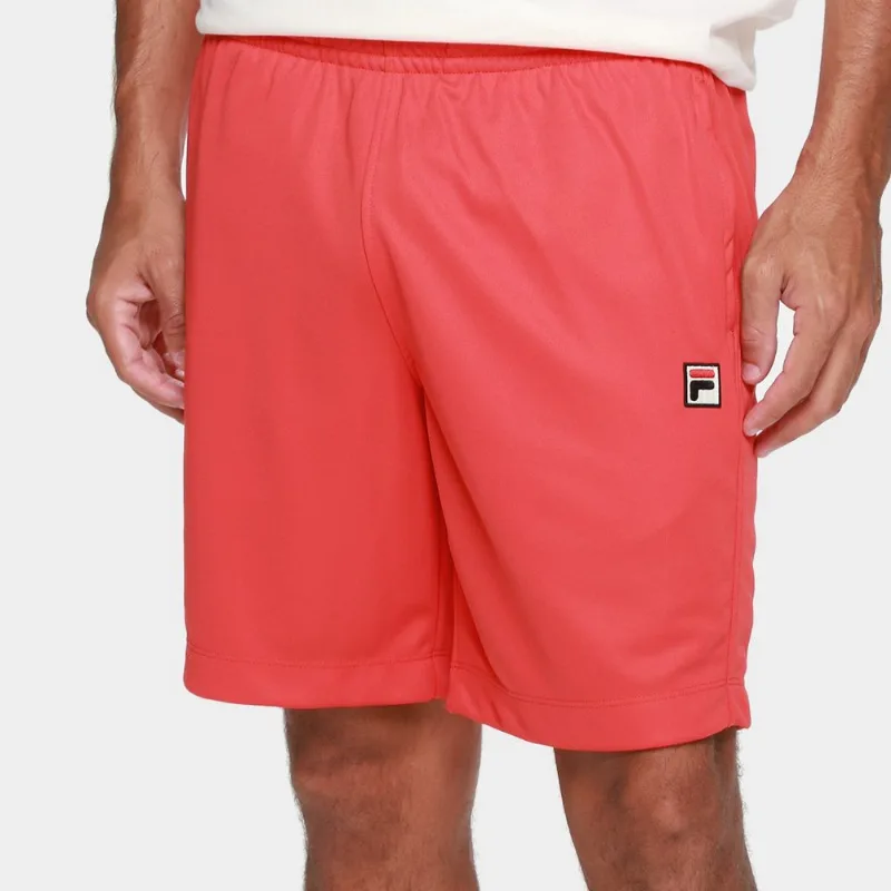 Bermuda Fila Heritage Letter Masculina - Masculino - Vermelho