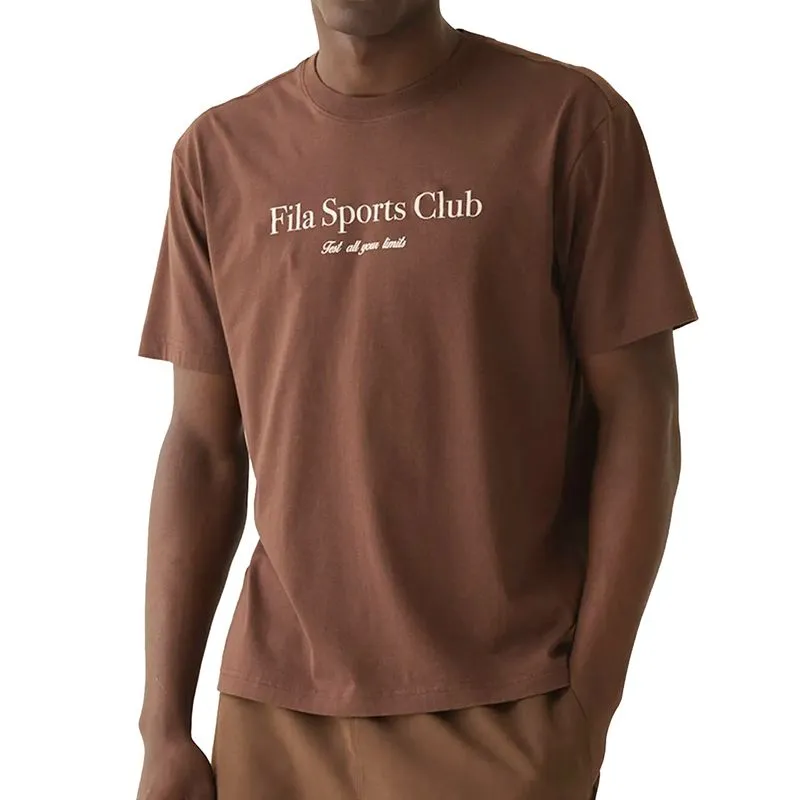 Camiseta Fila Comfort Sport Club Masculina Marrom CASTANHO ESCURO - P