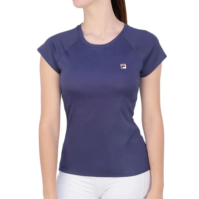 Camiseta Fila Tennis Basic Azul Carbono M