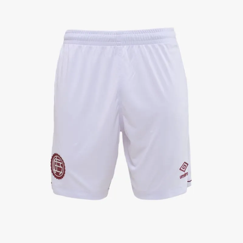 SHORTS MASCULINO UMBRO CLUB ATLETICO LANUS OF.2 2025 - BLANCO/BORDO - S