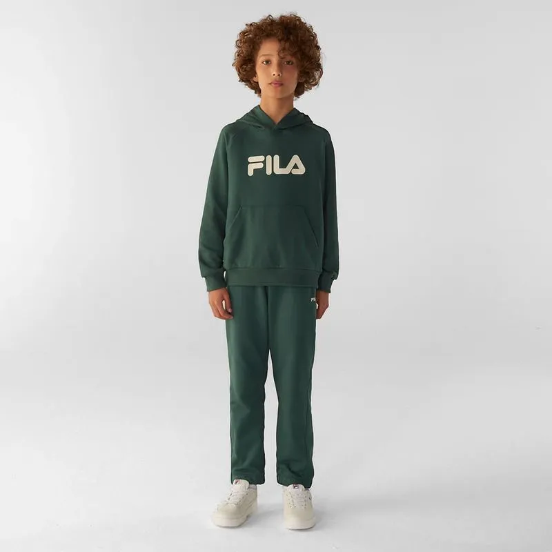 PANTALON JUVENIL FILA REGULAR LETTER B. - BOSQUE VERDE - 12