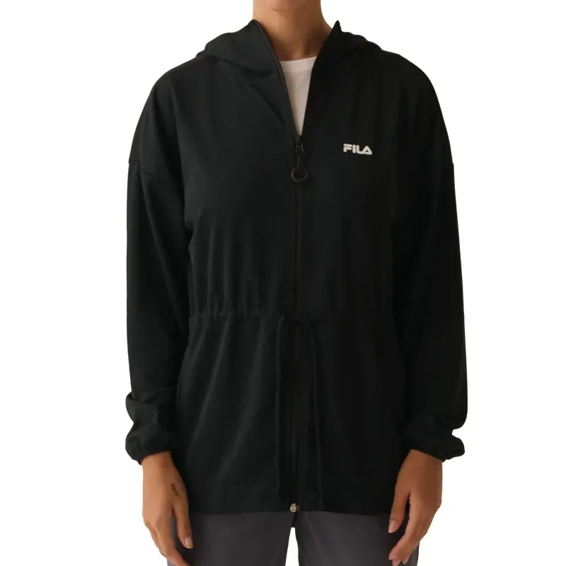 Jaqueta Fila Mix Mesh Flow Feminina Preta PRETO/BRANCO - M